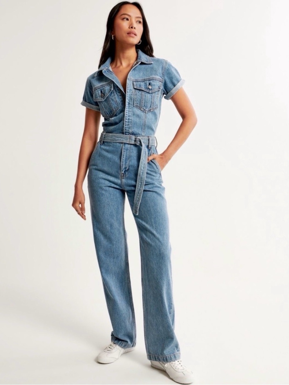BRAND NEW WITH TAGS Abercrombie Blue Denim Jumpsuit Jeans - Women's